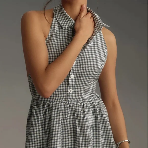 Reformation | Dresses | Reformation Tace Linen Dress Grayblue Gingham Backless Midi Sundress Nwot | Poshmark Reformation | Dresses | Reformation Tace Linen Dress Grayblue Gingham Backless Midi Sundress Nwot | Poshmark